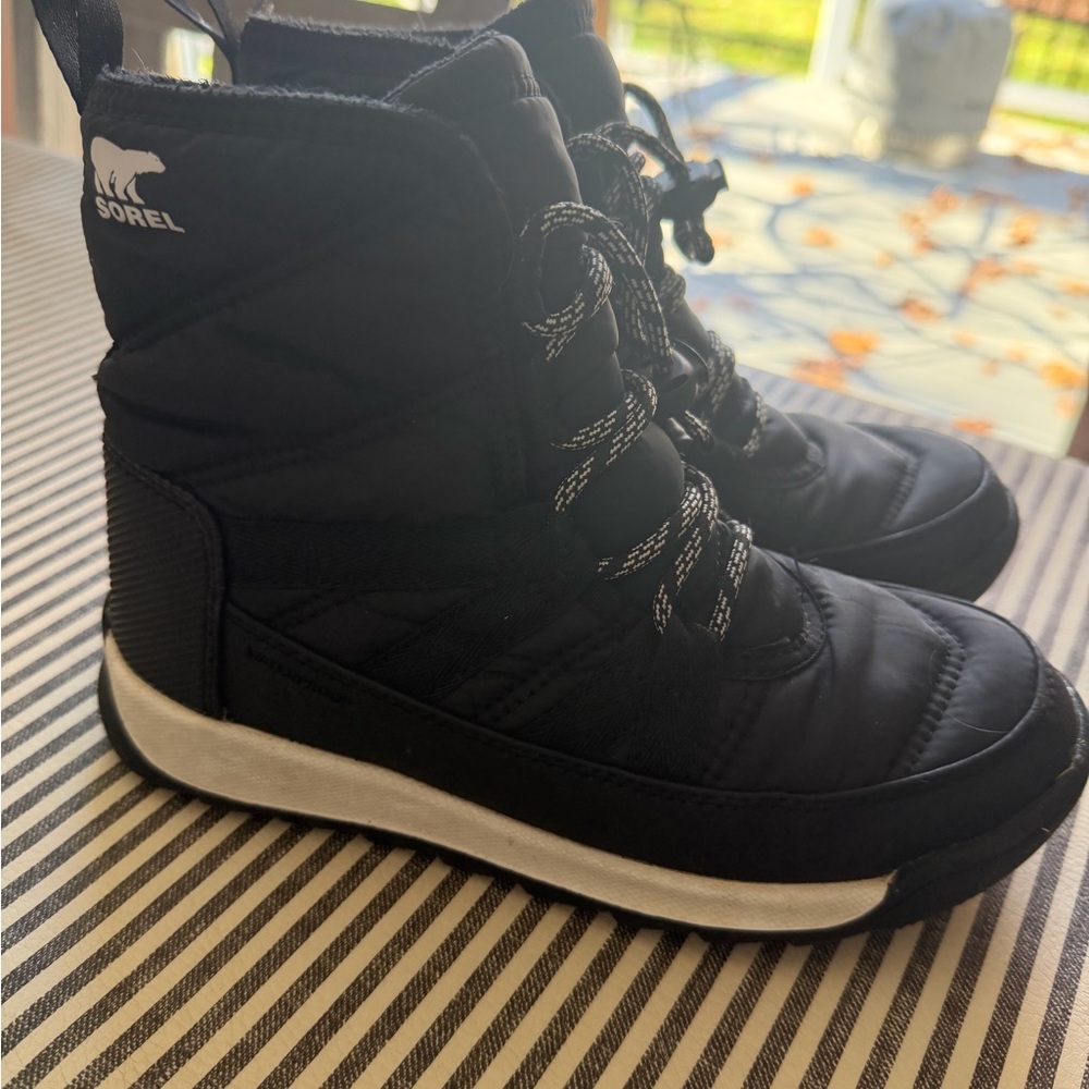 Sorel Kids Black Quilted Boots